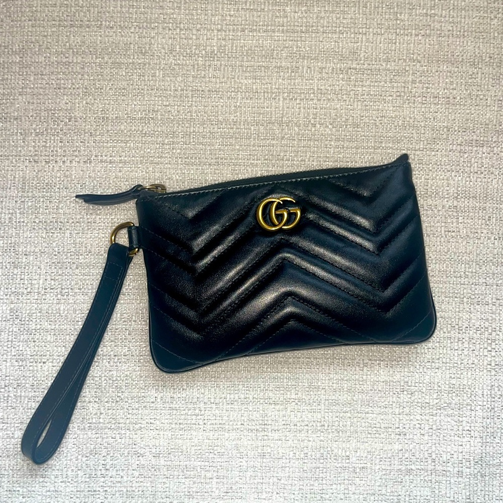 Gucci Quilted Leather Wristet
